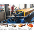 Metall Aluminium Ogee Gutter Making Machine, verzinkte Stahl Box Gutter Making Machine, Portable Gutter Roll Forming Machine